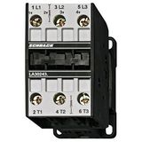 Contactor, 11kW, 24A AC3, 50A AC1, 3-pole, 1NO, 24VAC