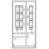 Mehrfach Hausanschlussk. STW Mš, 2HA-1EW, 1200x600x350mm