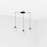 CLARA TRANSPARENT PENDANT LAMP E27 100W 3L