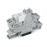 Relay module Nominal input voltage: 230 VAC 2 changeover contacts gray
