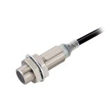 Proximity sensor, inductive, nickel-brass, short body, M12, shielded,