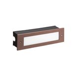 Recessed wall lighting IP66 Micenas LED Pro LED 8.7W 3000K Brown 731lm