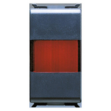 INDICATOR LAMP - 12/24/250 V - SINGLE - RED - 1 MODULE - PLAYBUS