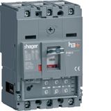 Compact circuit breaker h3+ P160 LSI 25 kA, 3-pole, In 100 A