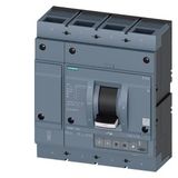 circuit breaker 3VA2 IEC Frame 1000 breaking capacity class H Icu=85 3VA2580-6HN42-0AB0