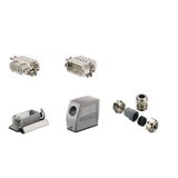 Industrial connectors (set), Series: HA, Screw connection, Size: 2, Nu