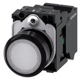 Illuminated pushbutton, 22 mm, roun...