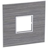 Arteor™ - American and South African standard plate square version 2 modules for 4''x4'' box - Wood Grey - Oak