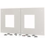 Front panel for 2x IZMX16, fixed mounting, HxW=550x1000mm