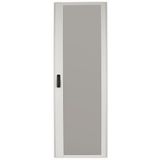 Glass door, for HxW=2060x600mm, Clip-down handle, white
