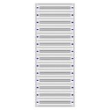 Flush-mounted distribution board 3U-42K,H:2025 W:810 D:250mm