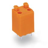 PCB terminal block push-button 1.5 mm² orange