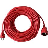 Plastic Extension Cable Red 25m H05VV-F 3G1,5