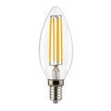 LED Bulb Filament E14 6.5W B35 2700K 806Lm LedMaxx
