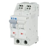 Miniature circuit breaker (MCB) with plug-in terminal, 16 A, 1p+N, characteristic: C