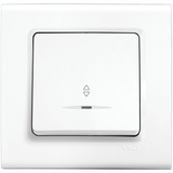 Linnera S White (Quick Connection) Illuminated Two Way Switch