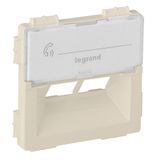 Cover plate Valena Life - double RJ 45 socket cover - ivory