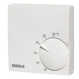 Polar white room controller extra flat, 5-30C, AC 230V, 1 changeover contact, 5/5 A, with TA approx.5K, RAL 9010