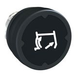 PUSHBUTTON HE, BLACK, WITH MARKING, ROTA