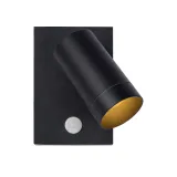 Lucide TAYLOR - Wall spotlight Outdoor - 1xGU10 - IP54 - Black