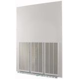 Front plate (section high), ventilated, W=1350mm, IP42, grey