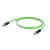 PROFINET Cable (assembled), M8 D-code - IP67 straight pin, M8 D-code -