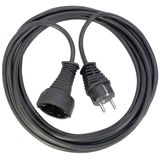 Quality plastic extension cable 5m black H05VV-F 3G1,5