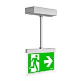 Emergency luminaire AM white, LED, pendant surface