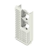 Side element, IP20 in installed state, Plastic, Light Grey, Width: 45 