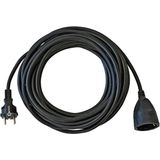 Plastic Extension Cable Black 10m H05VV-F 3G1,5