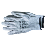 Work glove PU cut protection level 3 gray size 9