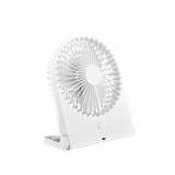 Breezy LED table fan matt white rechargeable