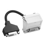 MTS-DVI F RW1 Multimedia support, DVI with cable, socket-socket 45x45mm