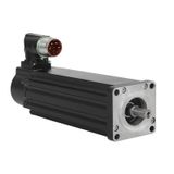 Servo Motor,Low Inertia,480V AC,100mm Bolt Circle Frame Size,1 (One) Magnet Stack,6000 RPM Rated Speed,Multi turn Encoder,Keyless Shaft,SpeedTec Right Angle DIN,No Holding Brake,IEC Metric Mounting Flange,Standard