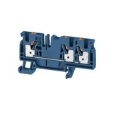 Feed-through terminal block, PUSH IN, 4 mm², 800 V, 32 A, Number of co