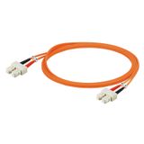 (Assembled) Fibre-optic data cable, ZIPCORD, SC duplex IP 20, SC duple