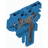 End module for 2-conductor female connector CAGE CLAMP® 4 mm² blue