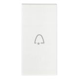 Axial button 1M bell symbol white