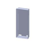 Wall box, 2 unit-wide, 28 Modul heights