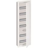 U61 U Compact distribution board, Flush-mounted, 72 SU, Isolated, IP31, Field Width: 1, Number of Rows: 6, 984 mm x 310 mm x 120 mm