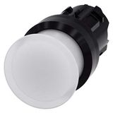 Illuminated mushroom pushbutton, 22 mm, round, plastic, white, 30 mm,...3SU1001-1AD60-0AA0-Z Y12