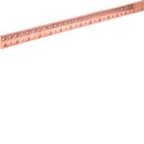 Copper rail quadro 50x10 L1750 mm