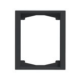 1721F100-885 Cover frame 1gang Black - Impressivo