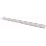 Cover frame strip for top or bottom for width = 200mm, grey