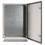 Wall enclosure with mounting plate, HxWxD=700x500x200mm