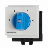 4 step switch, DIN-rail mounting, 2 pole, 20A,1-2-3-4