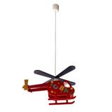 Alfa Helicopter Pendant Light Nursery Red