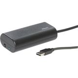 Wireless infrared converter with USB port, black
