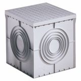 SQUARE ACCES CHAMBER 400X400X400 - FLAT KNOCKOUT BASE AND HIGH RESISTANCE LID