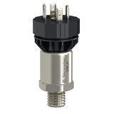 Electronic pressure sensors, Pressure sensors XM, transmitter -14,5...15 PSI, 4...20 mA, 1/4 18NPT male, FPM, DIN